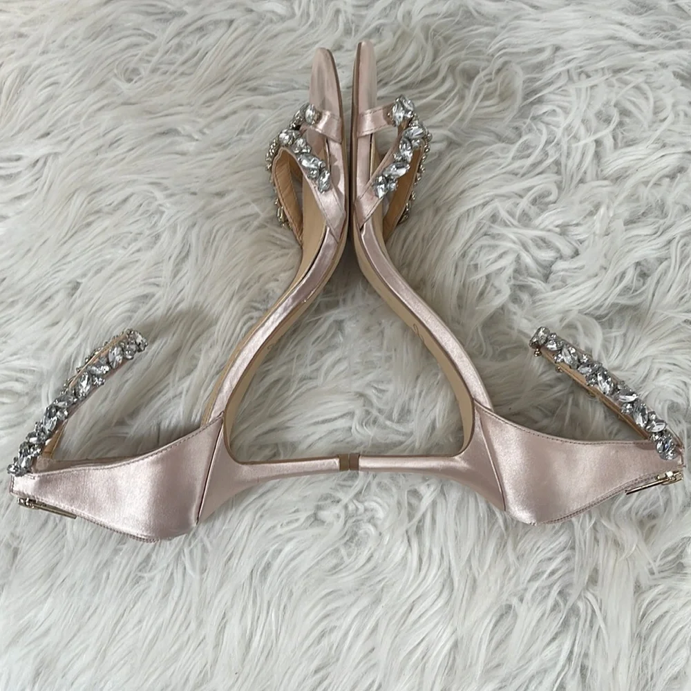 JEWEL BADGLEY MISCHKA Ankle Strap Evening Heel Shoe Size 9 - Picture 9 of 16